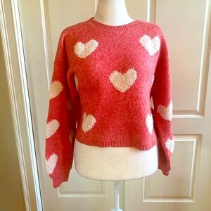 Red and white heart sweater ❤️🤍❤️🤍